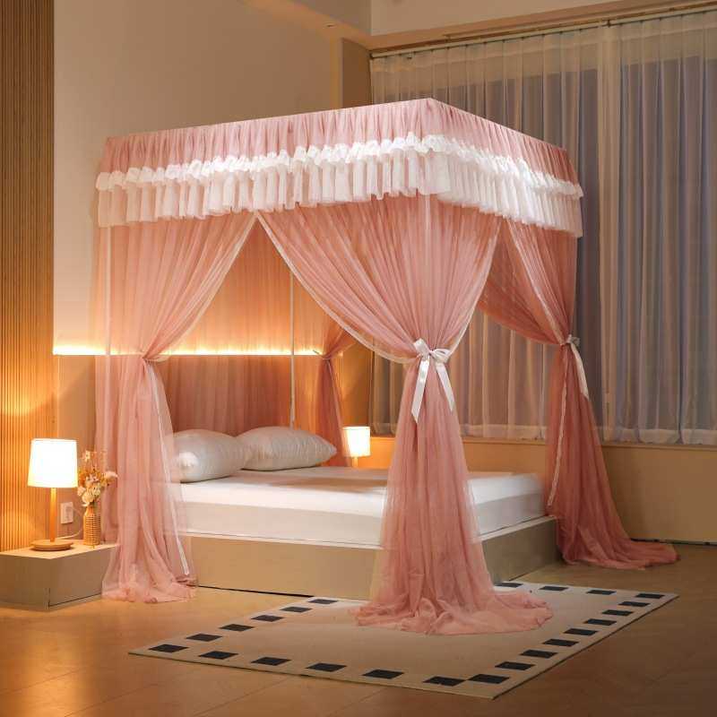 代发门蚊蚊帐风纹夏季家用幔防宫廷三开卧室批发落地公主床加密账,床上用品,蚊帐,淘宝优惠券,粉丝福利购,淘宝优惠卷