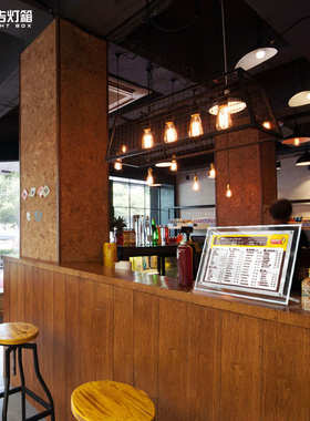 A4水晶灯箱奶茶吧台点餐菜单屏LED价目表发光广告牌可横可竖摆放