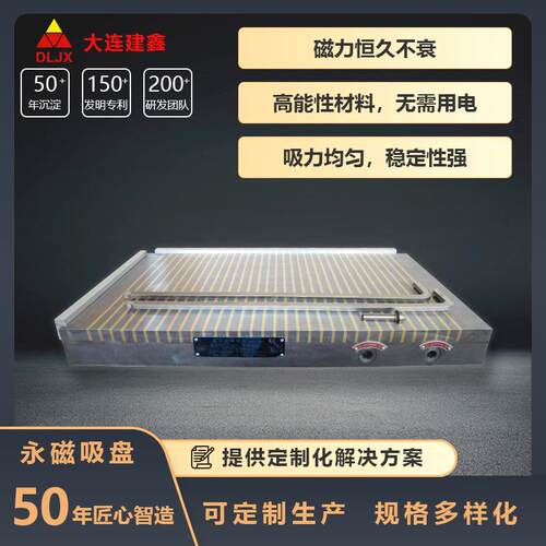 超强力条形永磁吸盘XC91-300*600CNC加工中心、磨床用大连建鑫