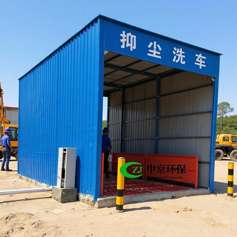 全自动工程洗车机封闭式车辆洗车台红外线感应洗轮机