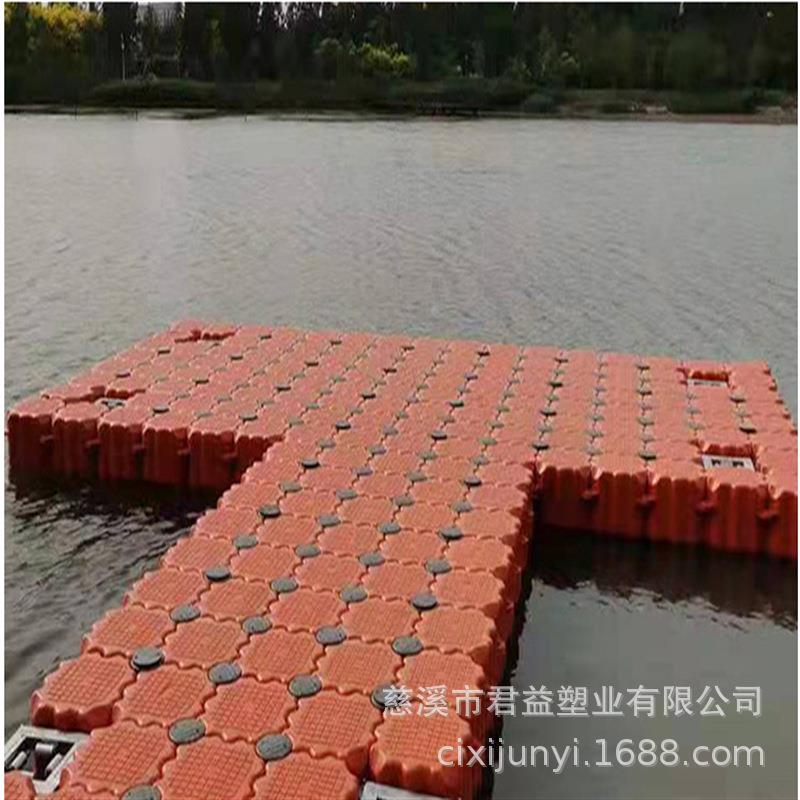 码头浮筒浮台搭建方形500*500*400吹塑浮筒浮桥厂家