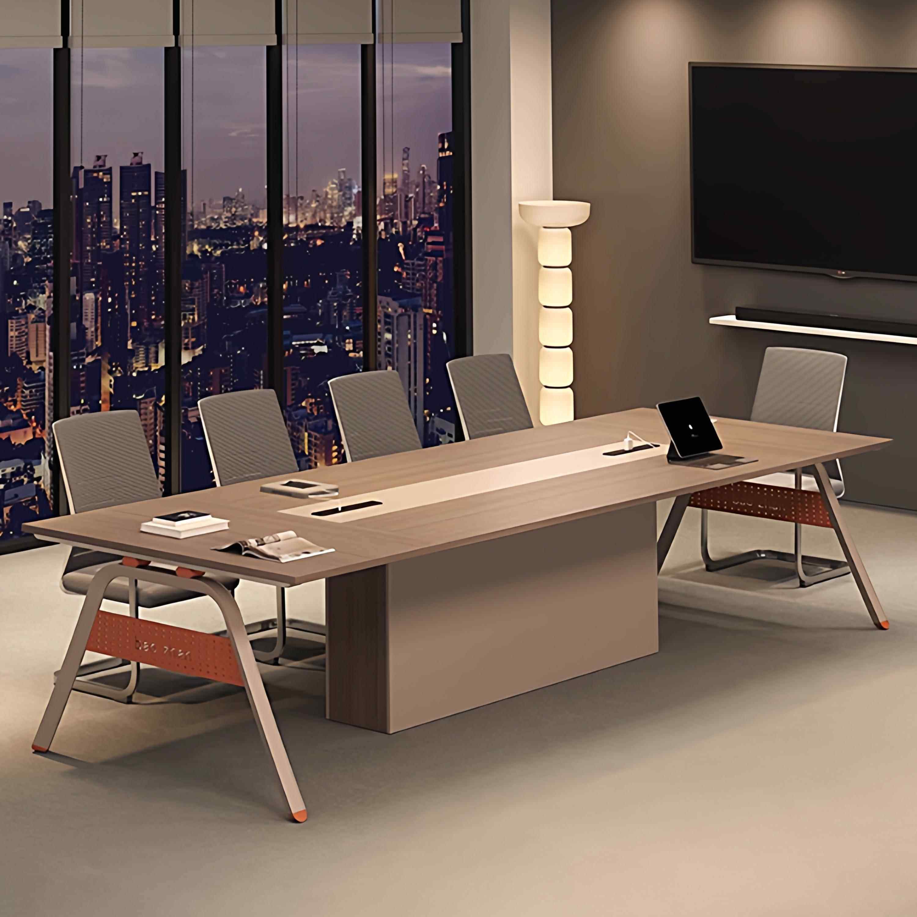 办公家具会议桌长条桌简约现代办公室长方形会议接待洽谈桌椅组合,商业/办公家具,会议桌,淘宝优惠券,粉丝福利购,淘宝优惠卷