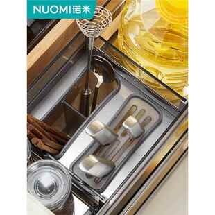 U功OMI 锈钢多能尼缓冲内置调味拉 阻拉篮厨房橱柜收N纳不无品牌
