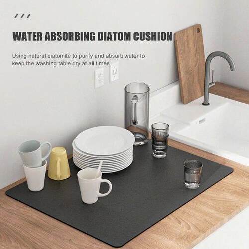 Tableware Drying Diatomite Heat Insulation Mat Speeds up