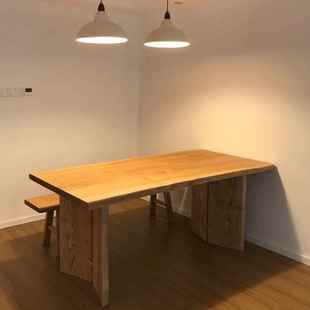 原长木风餐白蜡M0木实木大板餐桌桌椅饭桌家客厅沙发用书桌