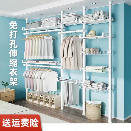 Top floor clothes rack, bedroom combination, simple wardrobe