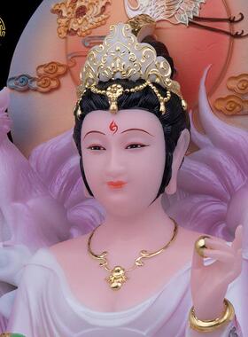 2026汉白玉九尾娘娘神像高档男女九尾狐九姑娘青丘帝君客厅装饰品