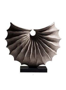 现代新中式创意海螺摆件复古客厅酒柜玄关酒店民宿样板房软装饰品