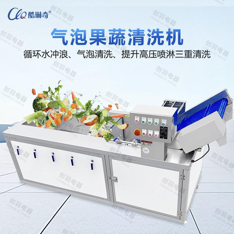 蒲公英气泡清洗机粽叶鼓泡翻浪机水果蔬菜花生清洗洗泥机