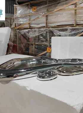 售楼部样板房酒店大堂玻璃钢电镀雕塑装饰壁饰办公室客厅玄关装置