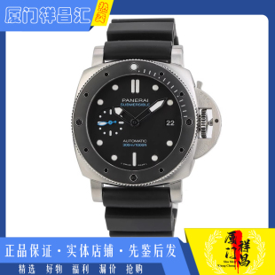 特惠 手表PAM00683 9.8新 沛纳海潜行系列精钢自动机械胶带男士
