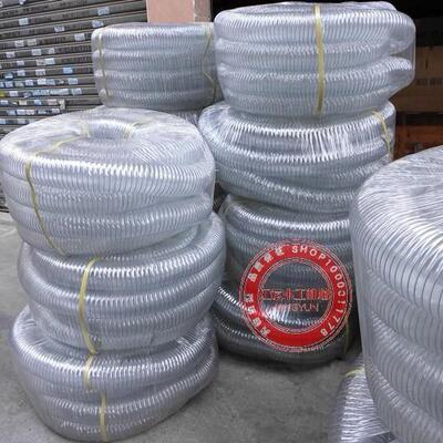 木工吸尘机吸尘管3木寸4寸YMP5寸6寸8寸透明管带钢丝尘工吸管集尘