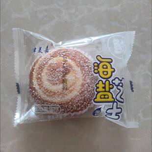 新童心堡海盐芝士椰蓉蛋糕奶油夹心好吃 糕点面包早餐休闲零食