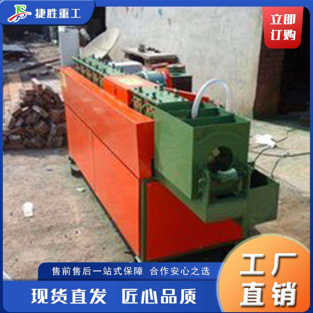 建筑工程管道调直机 小型金属型材打磨机 钢管调直除锈刷漆一体机