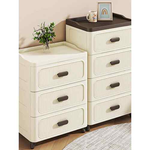 家用收纳柜抽屉式塑料储物柜卧室多层五斗柜客厅落地床头置物柜子