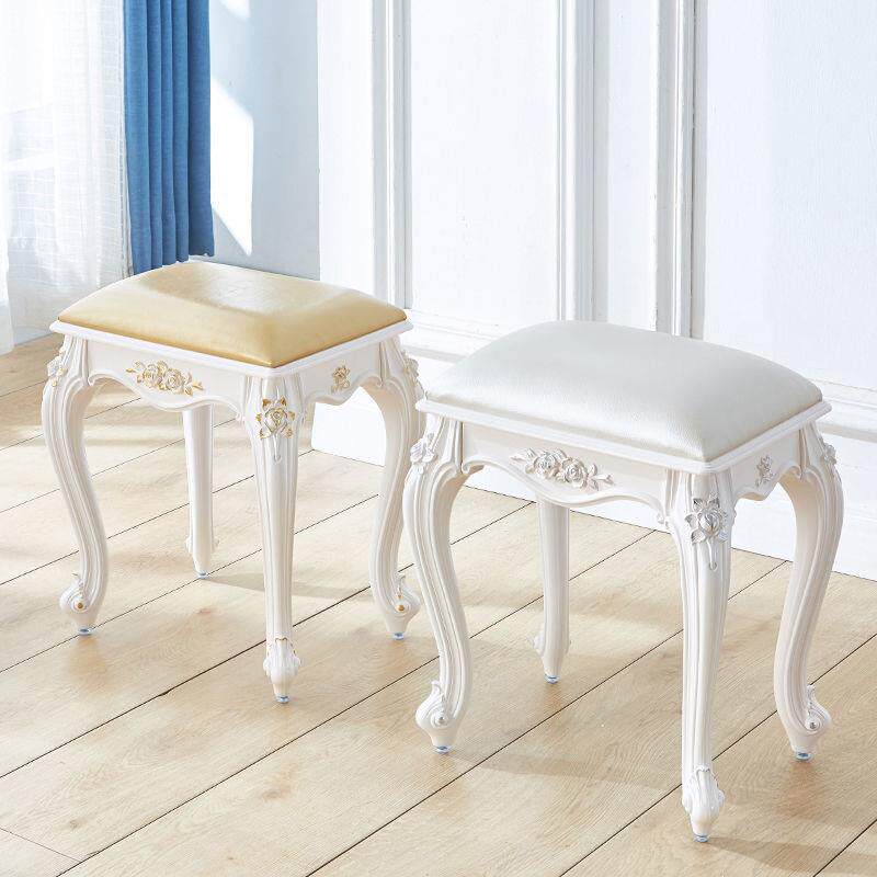 欧式式梳妆台凳子化小妆凳无品牌/美软包方凳家用椅公主卧美甲凳