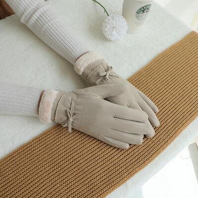 电动车防风保暖手套女冬季加厚防寒触屏骑行开车高颜值手套2026新
