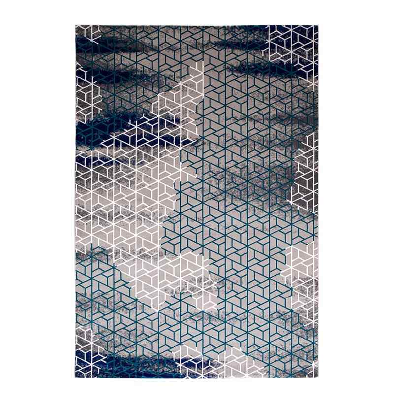 高档ammi 进口客厅室地毯灰色美式高轻奢北欧现D代简约端房卧间床