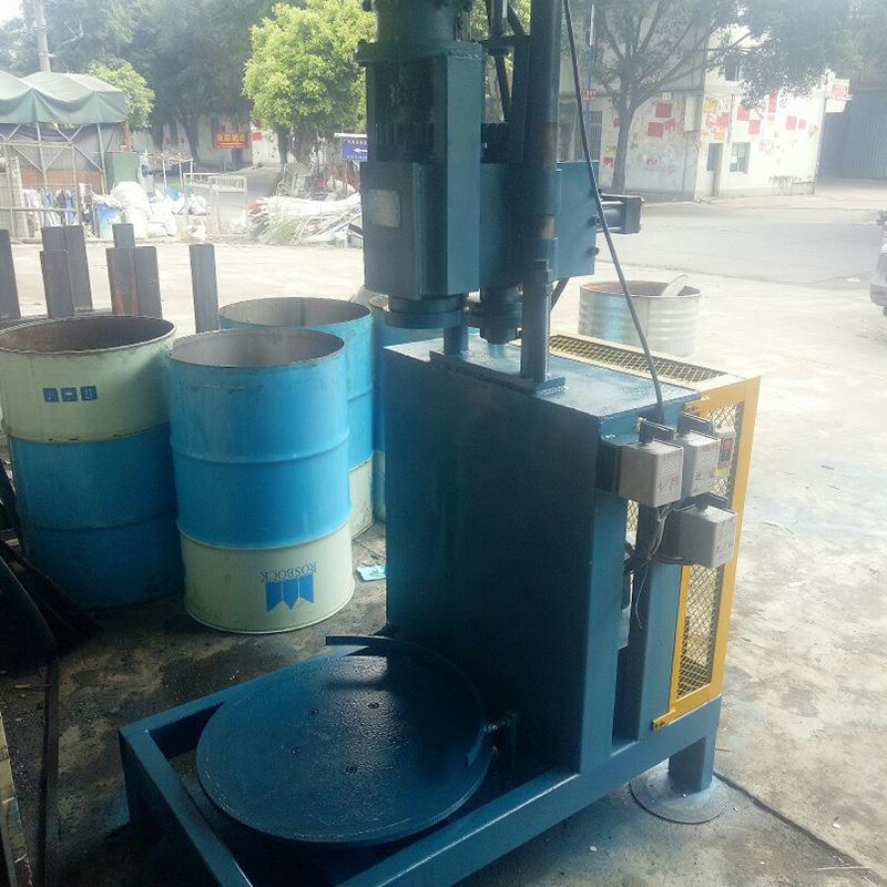 立式油桶切盖机油桶开桶机铁桶开盖剖桶压平机油桶板洗板机固体