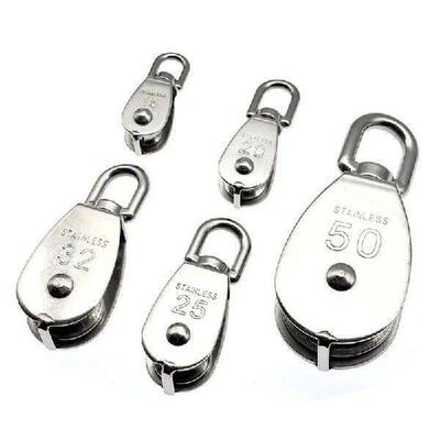 Stainless Steel Pulley M15/M20 M25 M32 Single Wheel Swivel