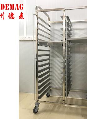 双列耐温车架饼盘架L型片16层32盘烘焙架厂家直销 旋转炉车架