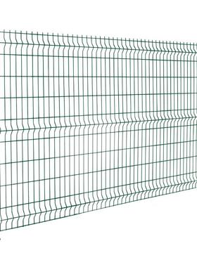 硬塑桃形柱护栏网小区别墅金属网鱼塘道路防护围栏水库铁丝围网