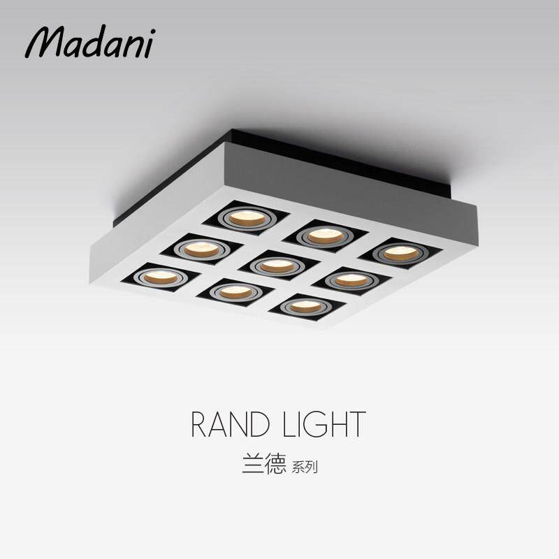 麦丹妮Madani 正方形吸顶灯大气客厅led明装射灯个性现代创意主灯