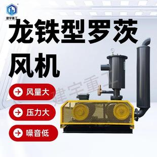 龙铁型罗茨风机风量大压力大噪音低鱼塘增氧龙铁型罗茨风机