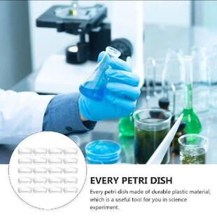 20pcs 70mm Laboratory Petri Dishes Disposable Transparent