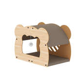 双层瓦楞纸猫抓板猫咪磨爪家用猫窝猫房子耐磨不掉屑猫咪一体别墅