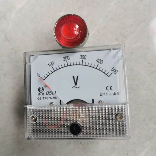 皮带轮式单缸柴油机三相四线发电机组85L1电压表380V指示灯PL220V