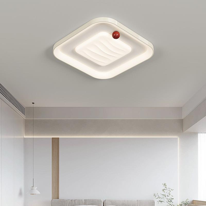 客厅顶灯现代简约奶吸油全风鹅石卵主灯光谱护眼灯946具组合全屋