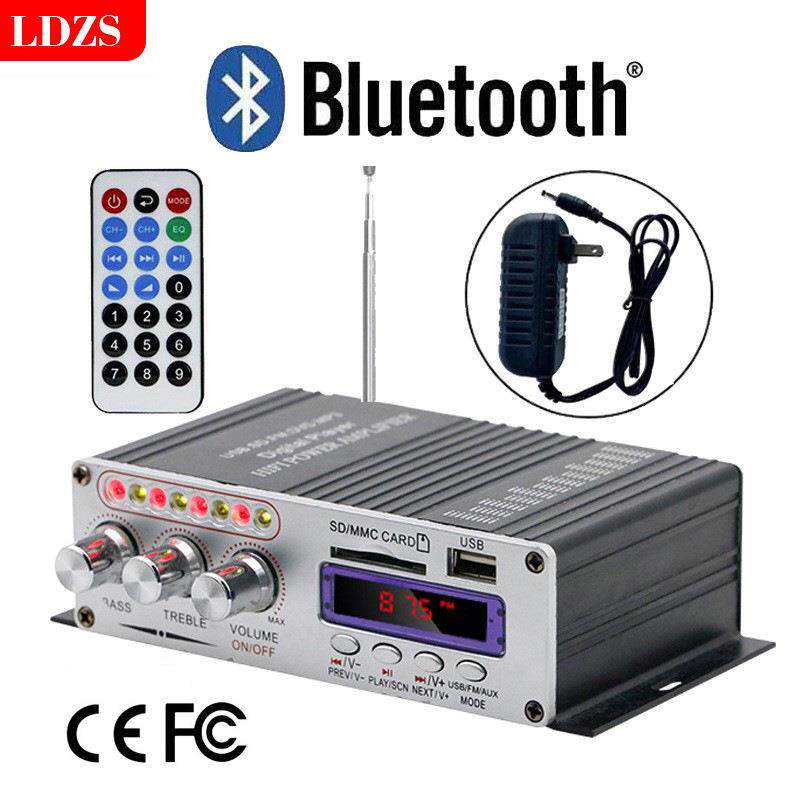 厂家小型功放多功能发烧级车载蓝牙汽车家用12V功放机大功率