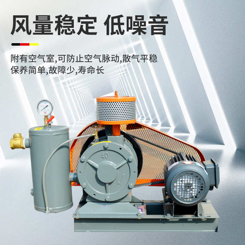 污水曝气用低噪音低耗电回转风机HC-401S厂家质保12个月