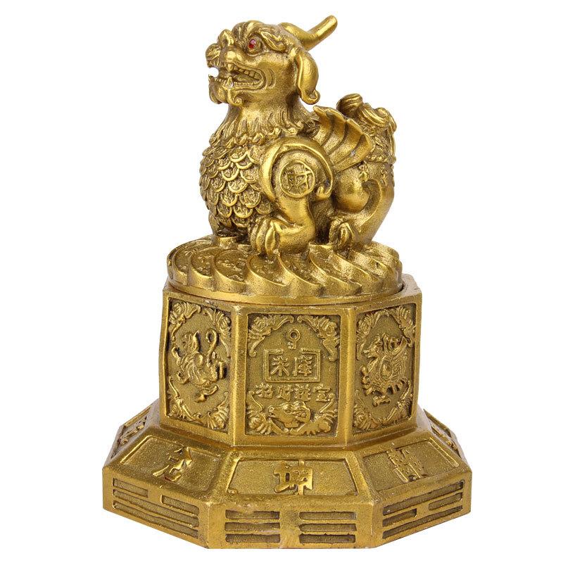 LEP铜财库款宝盆摆件（聚貔貅貅款聚）铜貔宝盆摆件