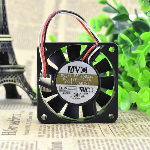 AVC 6CM厘米机箱CPU测速双滚珠静音主板风扇 12V 0.1A F6015B12L