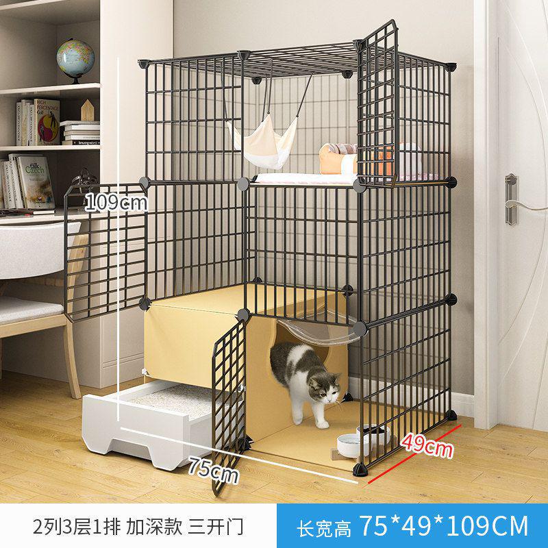 厕所一体子带别墅大屋自由空间砂室内猫盆家用笼咪