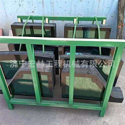挖掘机玻璃SY55 SY60 SY65钢化 夹胶 双层 前挡 前下 后档