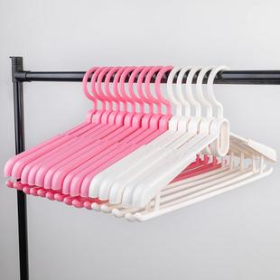 质保10 架 9WOR塑料加长衣架 加宽加厚可旋转伸缩衣挂无痕特大号裤