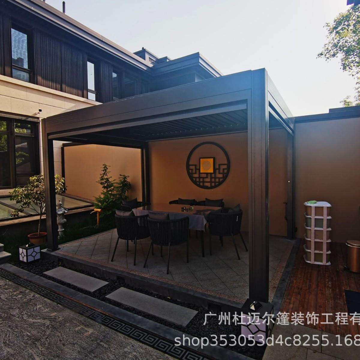 凉亭户外庭院铝合金阳光房休闲花园新中式亭子别墅小院室外遮阳棚