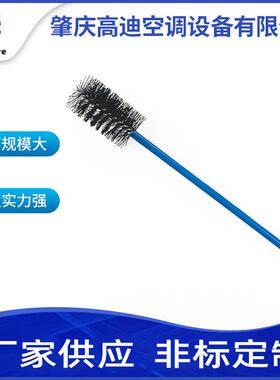 蓝色刷子蓝色手柄毛刷四通管件水管水管玻璃管管道内壁污垢清洁刷