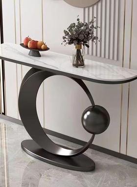 玄对BWQ关柜正门轻奢岩板靠墙关玄关台入户客厅玄置架物窄桌子玄