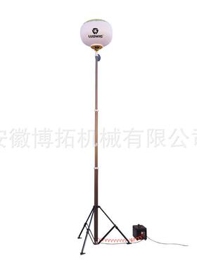 可移动升降简易款三角架气动升降杆100WLED月球灯移动照明灯车