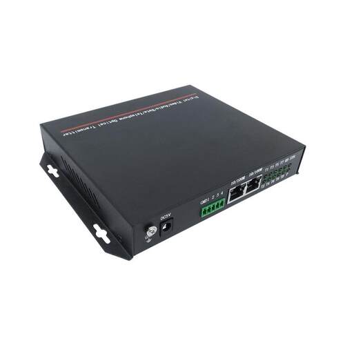 邮科YKS8T2E1SW 经济型电话光端机 8路电话网络光端机