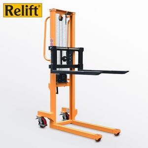 Relift手摇液压堆高车虎力叉车同款WS100钢丝绳绞盘手动升降叉车