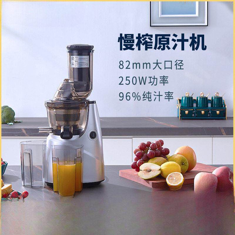 大口径慢速榨汁机家用多功能汁渣分离榨汁水果汁全自动原汁机外贸