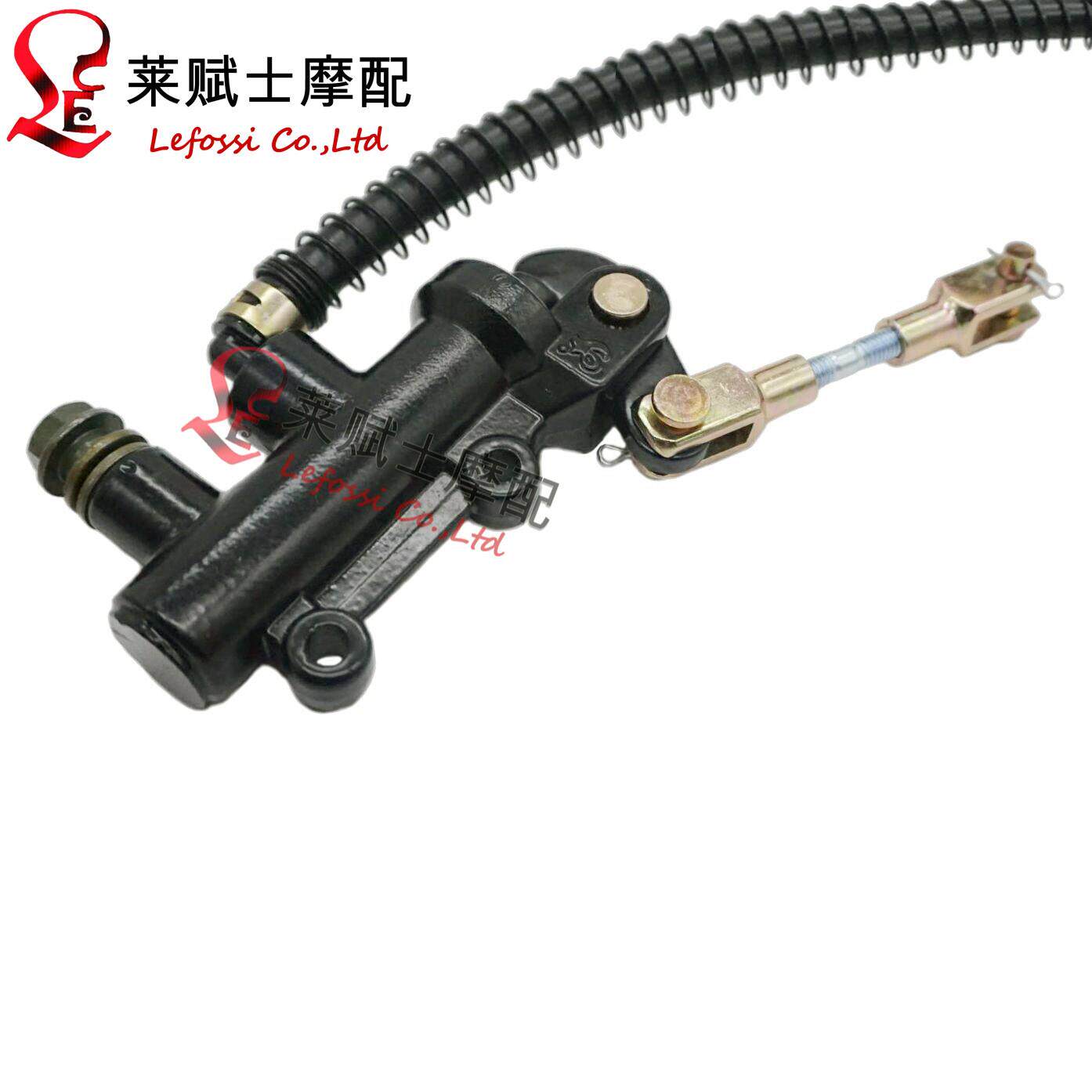 拉式款摩托车改装后碟刹后刹车泵 摩托车后刹车上泵一字泵配件