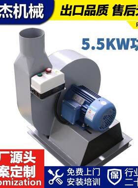 深圳5.5kw送料风机枕芯棉被羽绒输送风机鸭毛纤维棉碎海绵送料机