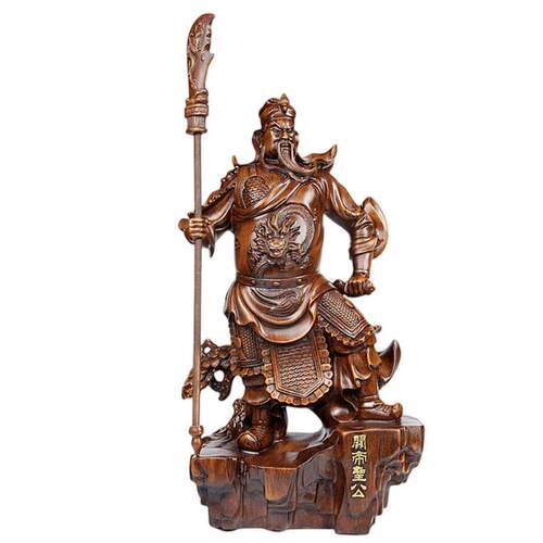 武财关公像摆件家用客厅供奉关羽关二爷神像大刀关公店铺开业礼品