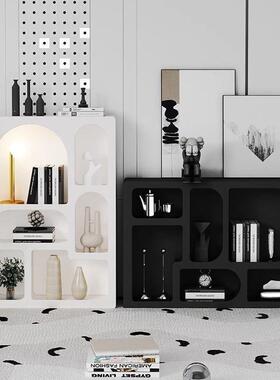 客置架落地形展示柜白色产品陈列柜法物式书柜厅DKF小拱柜子洞穴